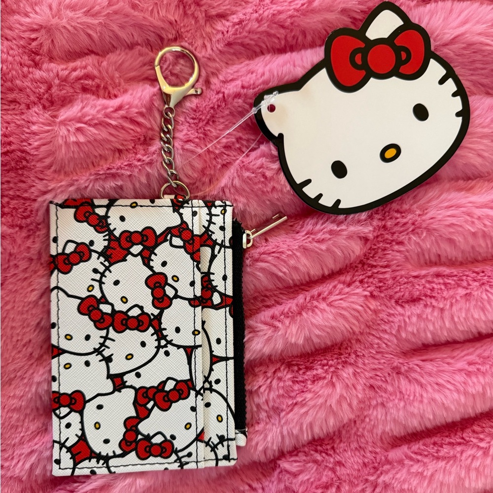 Hello Kitty Red and White Card Wallet